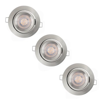 Osram - SET od 3 prigušive ugradne LED stropne svjetiljke LED/4,9W/230V