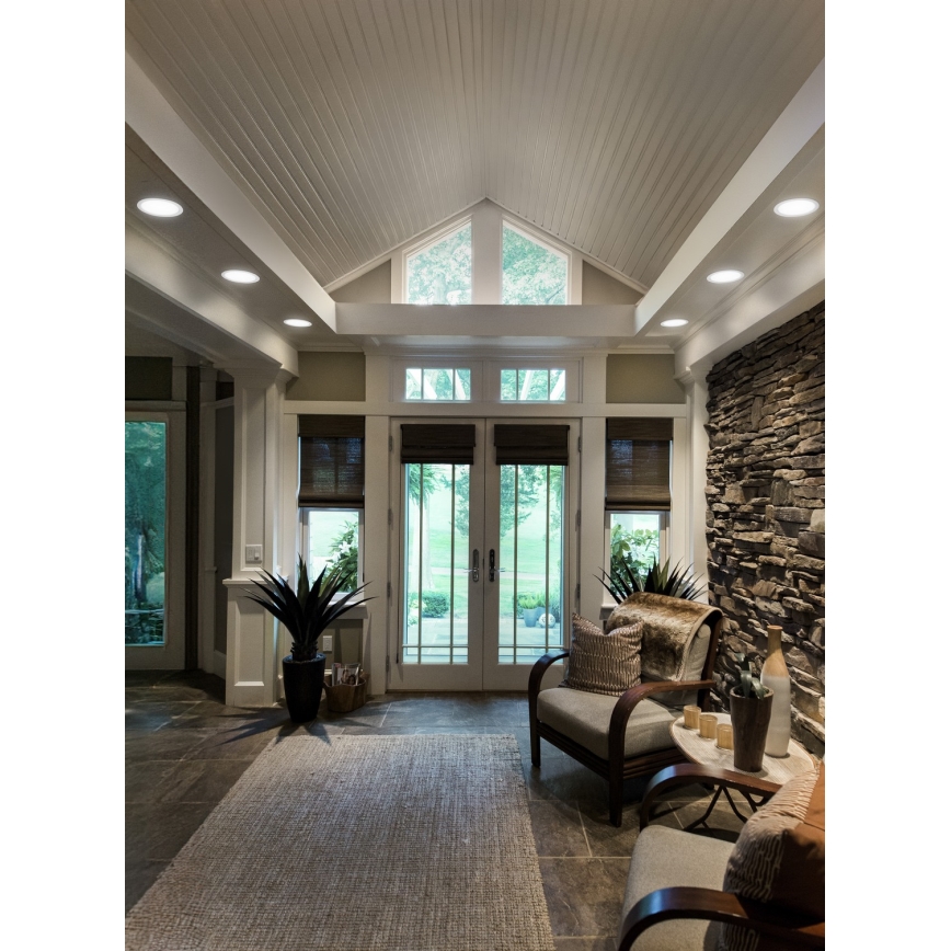 Osram - Komplet od 6 ugradnih stropnih svjetiljki ESSENTIAL LED/18W/230V 4000K Ø 22 cm bijela