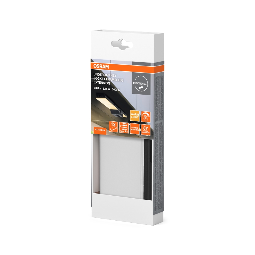Osram - Set za proširenje za LED svjetlo UNDERCABINET LED/3,85W/36V 3000K 8,1x17,9 cm crna