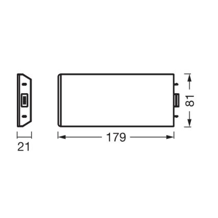 Osram - Set za proširenje za LED svjetlo UNDERCABINET LED/3,85W/36V 3000K 8,1x17,9 cm crna