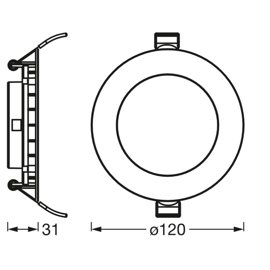 Osram - SLIM LED ugradna stropna svjetiljka 8W/230V 4000K