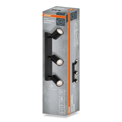 Osram - Spot svjetiljka ELEMENTAL 3xGU10/6W/230V