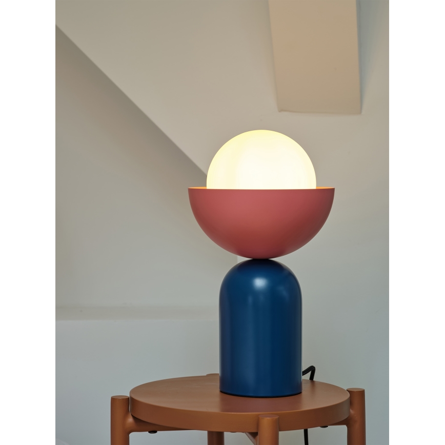 Osram - Stolna lampa DECOR BOWL 1xE14/25W/230V plava/ružičasta