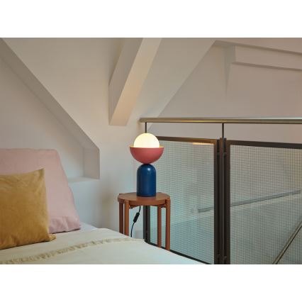 Osram - Stolna lampa DECOR BOWL 1xE14/25W/230V plava/ružičasta