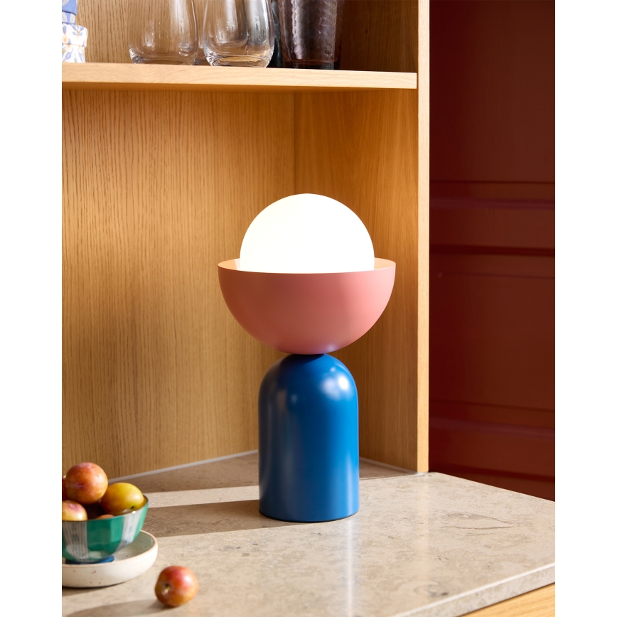 Osram - Stolna lampa DECOR BOWL 1xE14/25W/230V plava/ružičasta