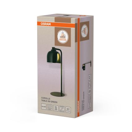 Osram - Stolna lampa DECOR COROLLE 1xG9/20W/230V zelena