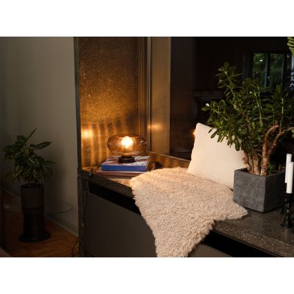 Osram - Stolna lampa DECOR SMOKE 1xE27/12W/230V crna/dimno-siva