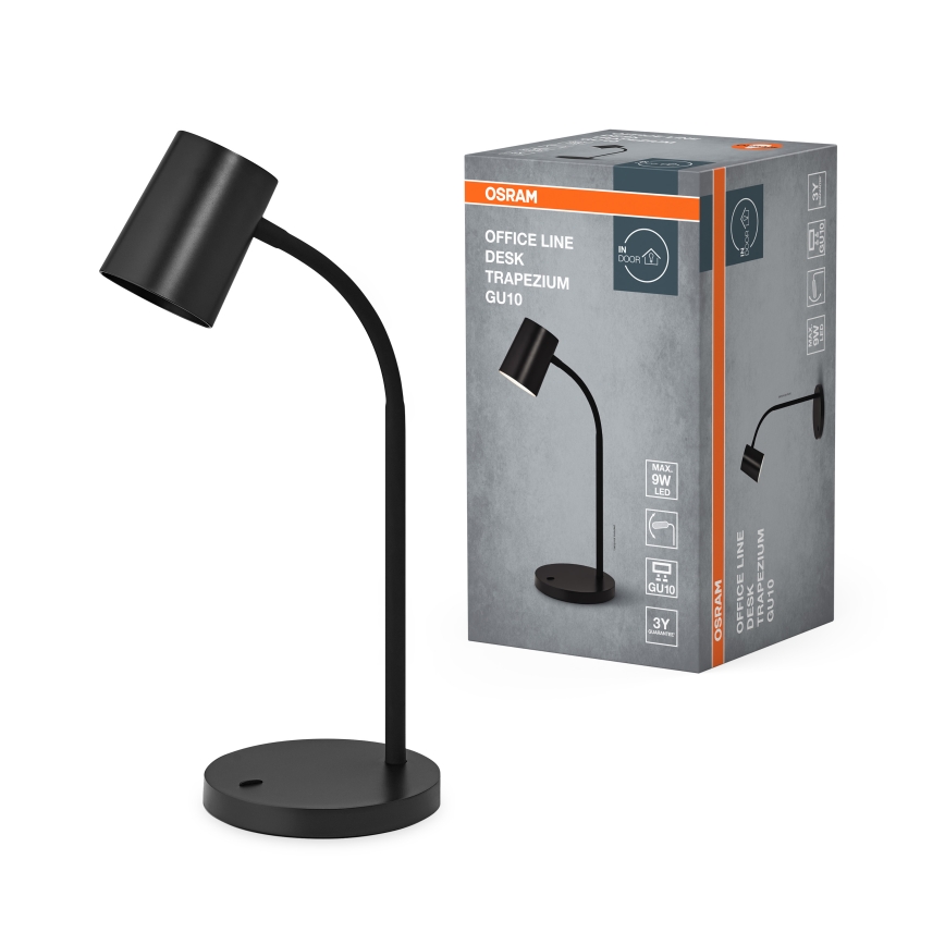 Osram - Stolna lampa DESK LINE 1xGU10/9W/230V crna