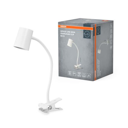 Osram - Stolna lampa s klipsom DESK LINE 1xGU10/9W/230V bijela