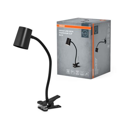 Osram - Stolna lampa sa stezaljkom DESK LINE 1xGU10/9W/230V crna