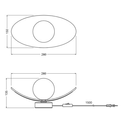 Osram - Stolna svjetiljka DECOR PEARL 1xG9/5W/230V bež