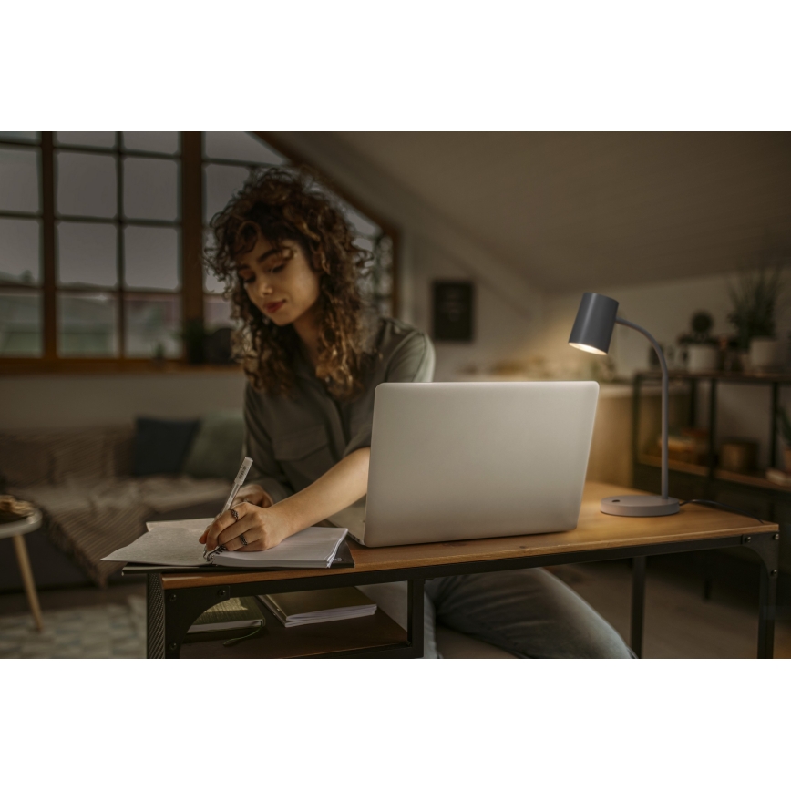 Osram - Stolna svjetiljka DESK LINE 1xGU10/9W/230V siva