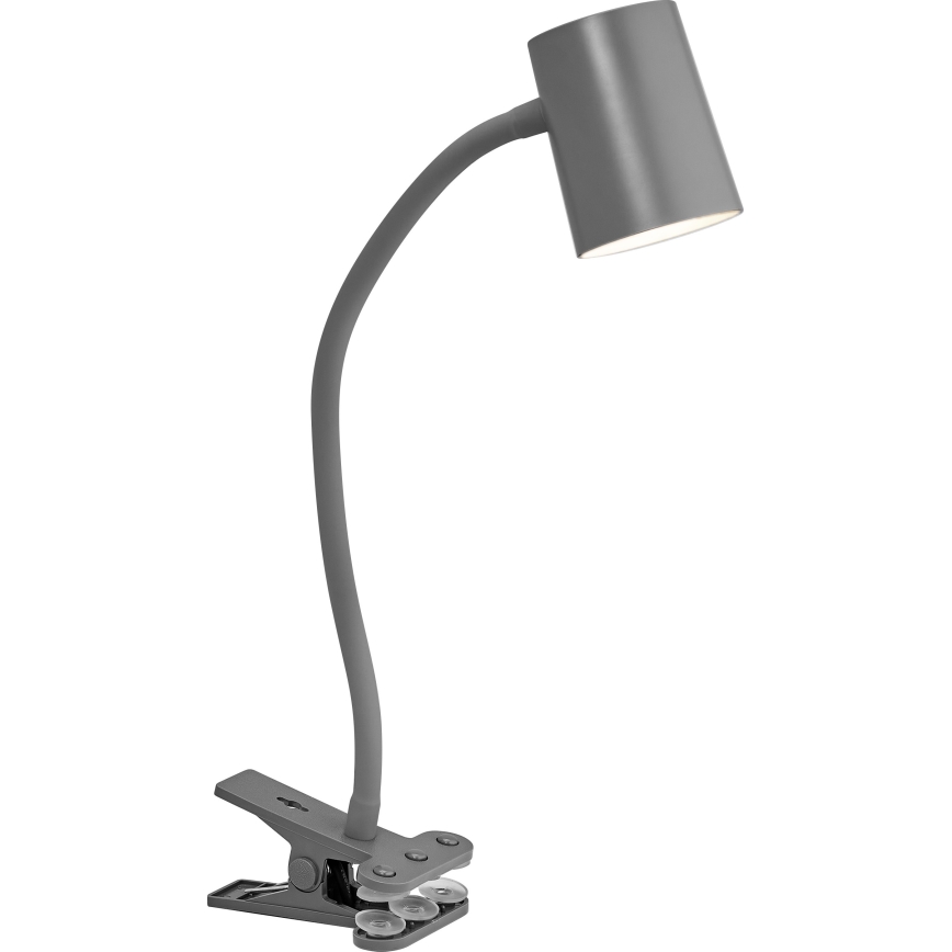 Osram - Stolna svjetiljka DESK LINE s kopčom 1xGU10/9W/230V siva