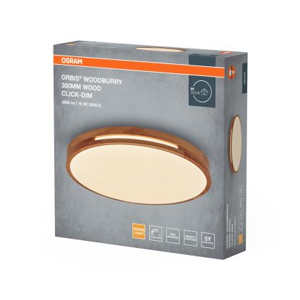 Osram - stropna LED svjetiljka s mogućnošću prigušivanja ORBIS WOODBURRY LED/16W/230V Ø 30 cm