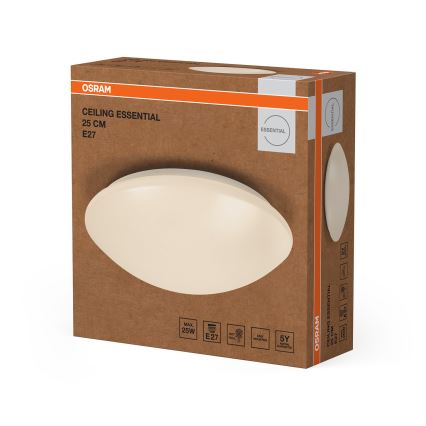 Osram - Stropna svjetiljka CEILING ESSENTIAL 1xE27/25W/230V, promjer 25 cm, bijela