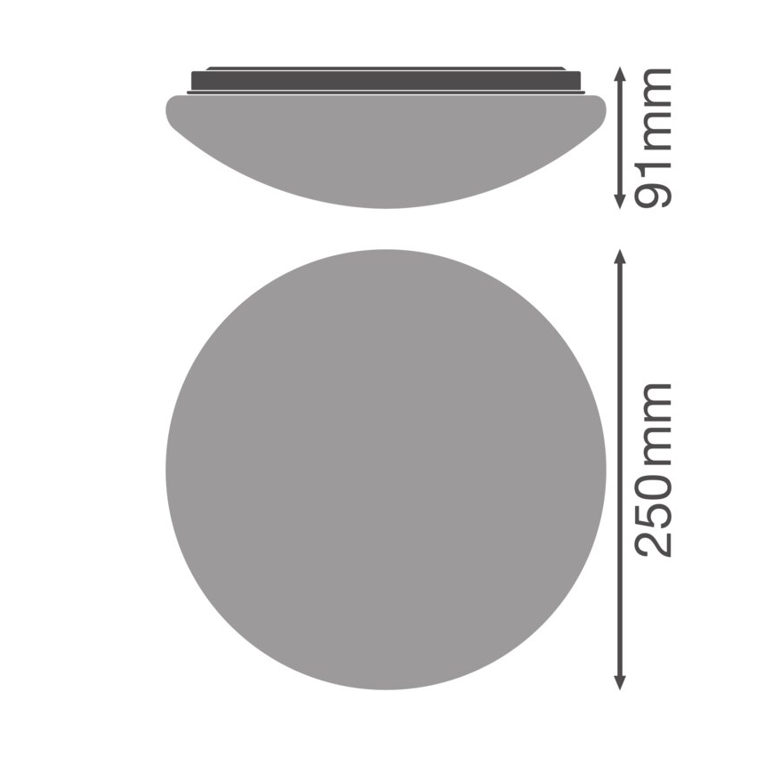 Osram - Stropna svjetiljka CEILING ESSENTIAL 1xE27/25W/230V, promjer 25 cm, bijela