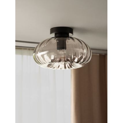 Osram - Stropna svjetiljka DECOR SMOKE 1xE27/12W/230V Ø 28 cm crna/zadimljeno-siva