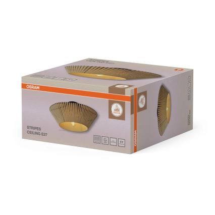 Osram - Stropna svjetiljka DECOR STRIPES 1xE27/10W/230V Ø 40,5 cm bež