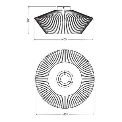 Osram - Stropna svjetiljka DECOR STRIPES 1xE27/10W/230V Ø 40,5 cm bež