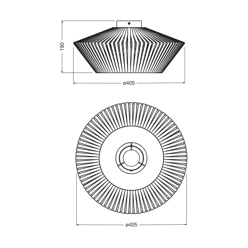 Osram - Stropna svjetiljka DECOR STRIPES 1xE27/10W/230V Ø 40,5 cm bež