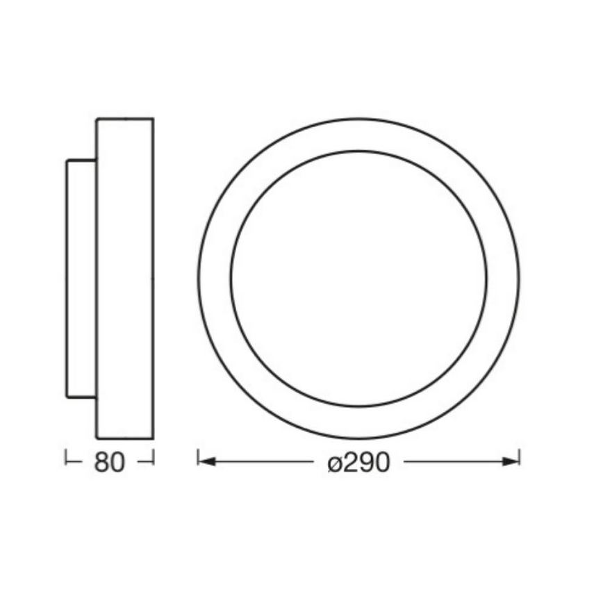 Osram - Stropna svjetiljka ORBIS MADRID 2xE27/10W/230V, Ø 29 cm, drveni dekor