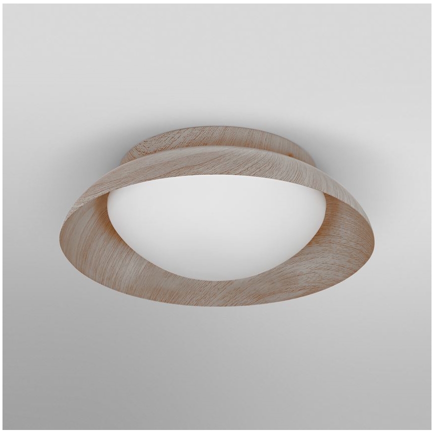 Osram - Stropna svjetiljka ORBIS MILAN 2xE27/10W/230V promjer 30,5 cm, drveni dekor