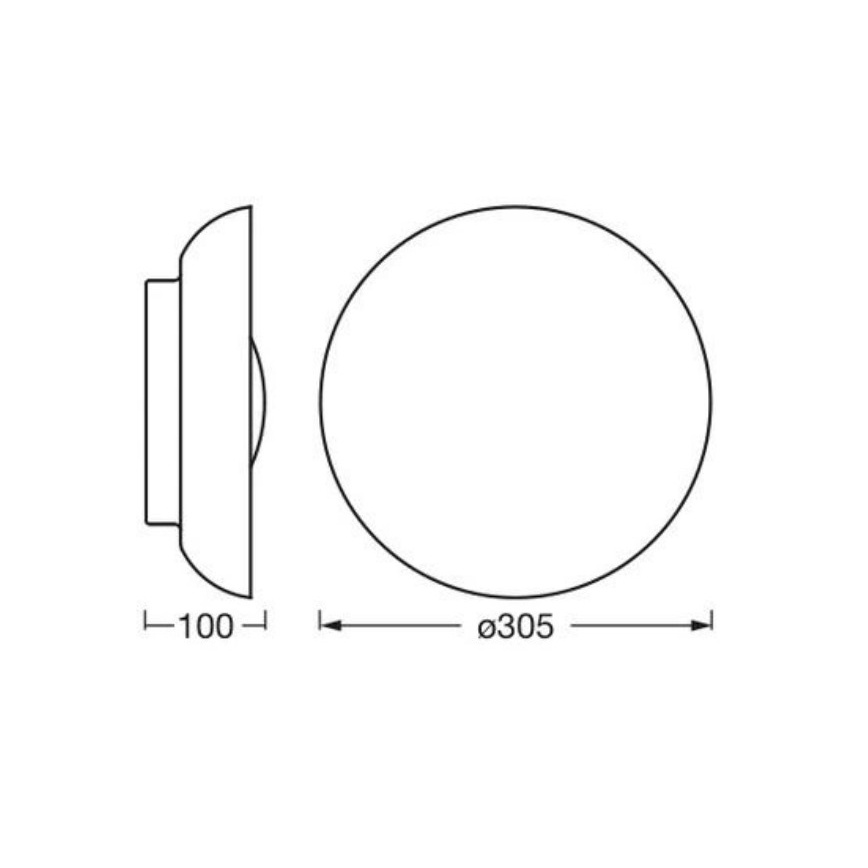 Osram - Stropna svjetiljka ORBIS MILAN 2xE27/10W/230V promjer 30,5 cm smeđa