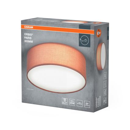 Osram - Stropna svjetiljka ORBIS PARIS 1xE27/25W/230V promjer 30 cm smeđa