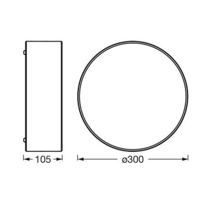 Osram - Stropna svjetiljka ORBIS PARIS 1xE27/25W/230V promjer 30 cm smeđa