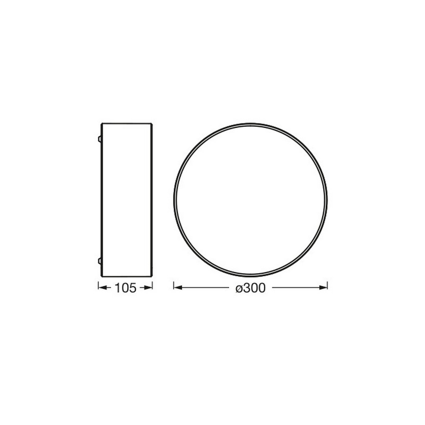 Osram - Stropna svjetiljka ORBIS PARIS 1xE27/25W/230V promjer 30 cm smeđa