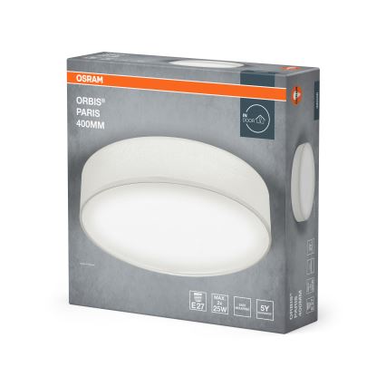 Osram - Stropna svjetiljka ORBIS PARIS 2xE27/25W/230V promjer 40 cm bijela