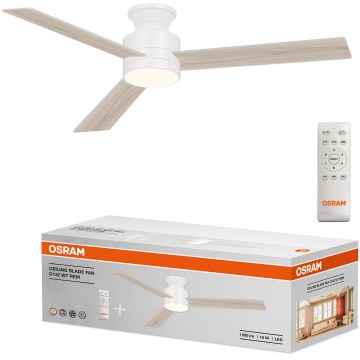 Osram - stropni ventilator s LED i mogućnošću prigušivanja BLADE LED/18W/230V 3000/4000/6000K + daljinski upravljač
