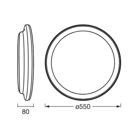Osram - stropno LED svjetlo ORBIS PEDERSON LED/36W/230V Ø 55 cm bijelo