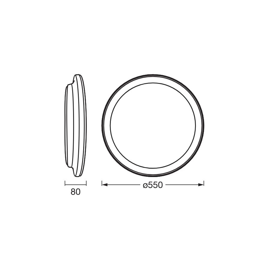 Osram - stropno LED svjetlo ORBIS PEDERSON LED/36W/230V Ø 55 cm bijelo