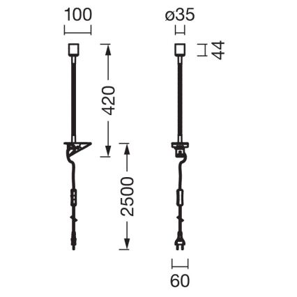 Osram - Svjetiljka sa stezaljkom CLIP TUBE FLEX 1xGU10/5W/230V crna