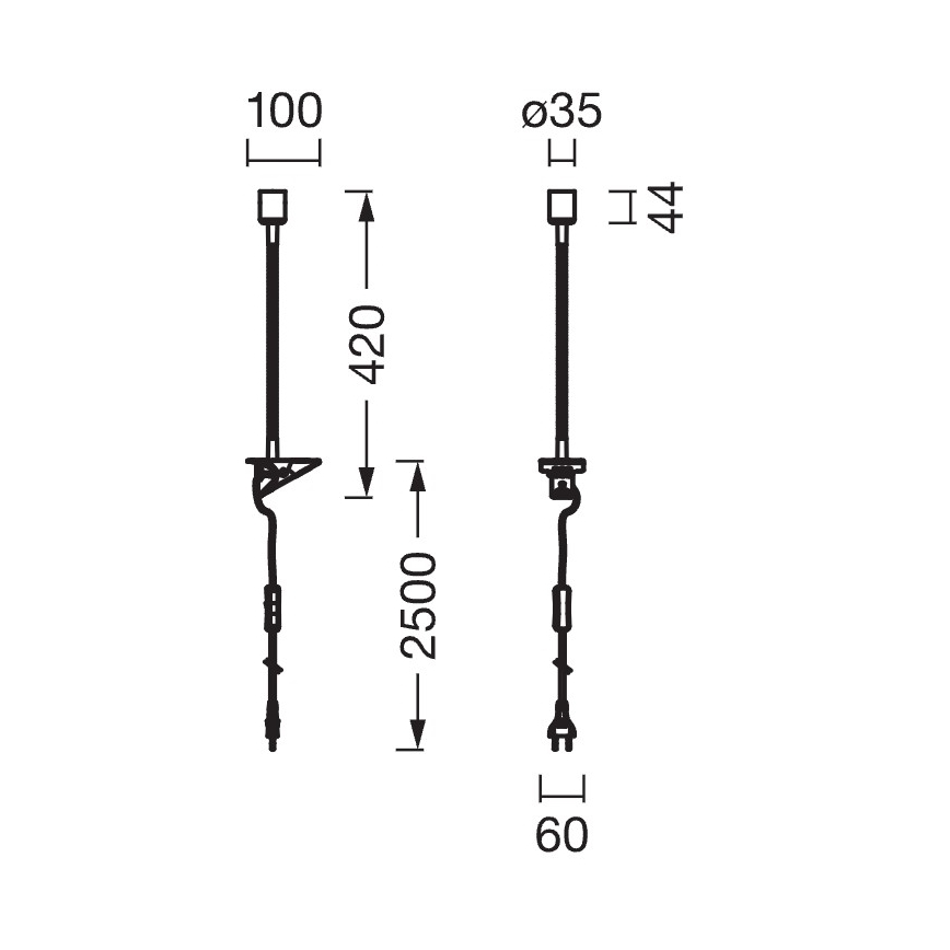 Osram - Svjetiljka sa stezaljkom CLIP TUBE FLEX 1xGU10/5W/230V crna