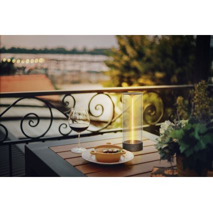 Osram - LED vanjska stolna svjetiljka s dodirnim prigušivanjem ENDURA STYLE LED/1,5W/5V 2500 mAh USB IP54 antracit