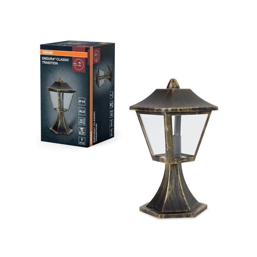 Osram - Vanjska svjetiljka TRADITION 1xE27/60W/230V IP44 patina/zlatna
