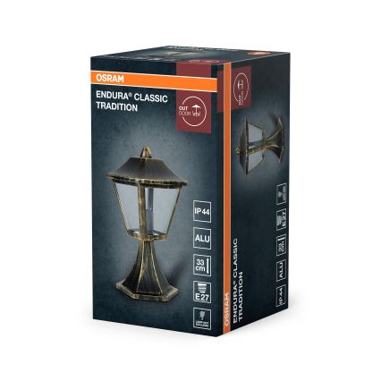 Osram - Vanjska svjetiljka TRADITION 1xE27/60W/230V IP44 patina/zlatna