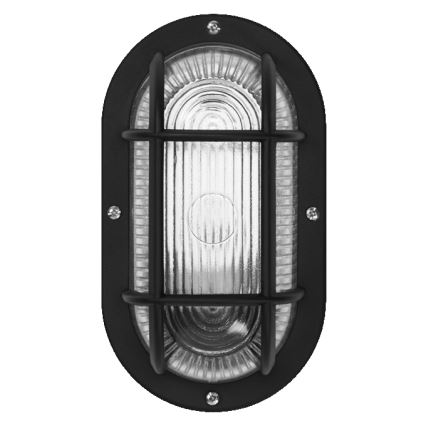 Osram - Vanjska zidna svjetiljka BULKHEAD 1xE27/10W/230V IP54 crna