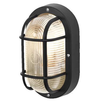 Osram - Vanjska zidna svjetiljka BULKHEAD 1xE27/10W/230V IP54 crna