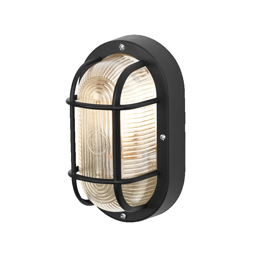 Osram - Vanjska zidna svjetiljka BULKHEAD 1xE27/10W/230V IP54 crna