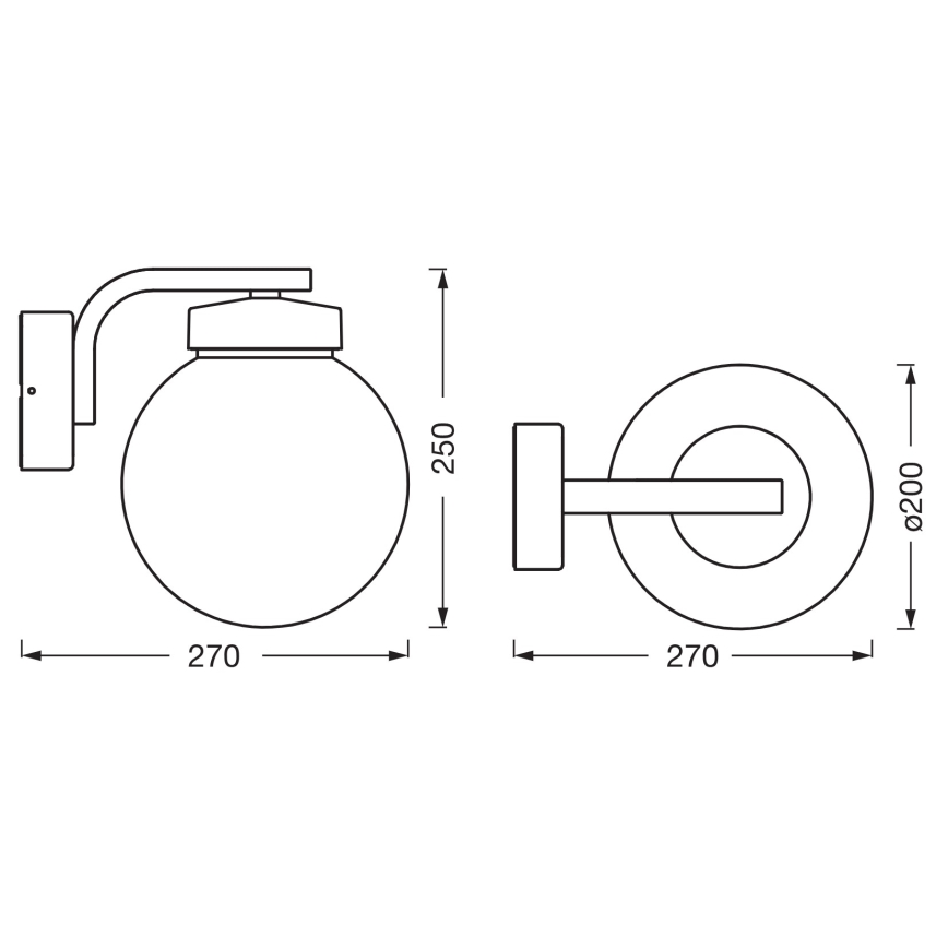 Osram - Vanjska zidna svjetiljka ENDURA CLASSIC 1xE27/40W/230V IP54 antracit
