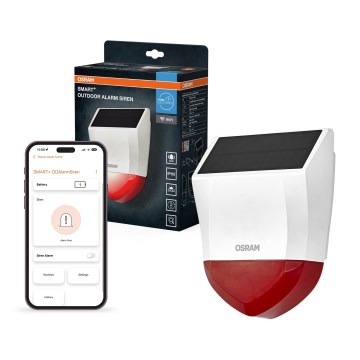Osram - Vanjski solarni alarm SMART+ 5V IP65 Wi-Fi