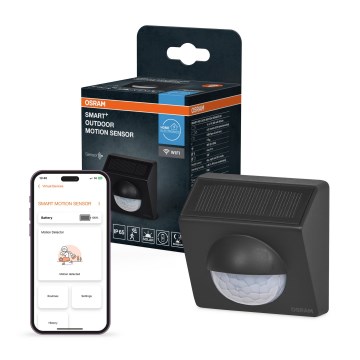 Osram - Vanjski solarni senzor pokreta SMART+ 3,7 V antracit IP65 Wi-Fi 800 mAh