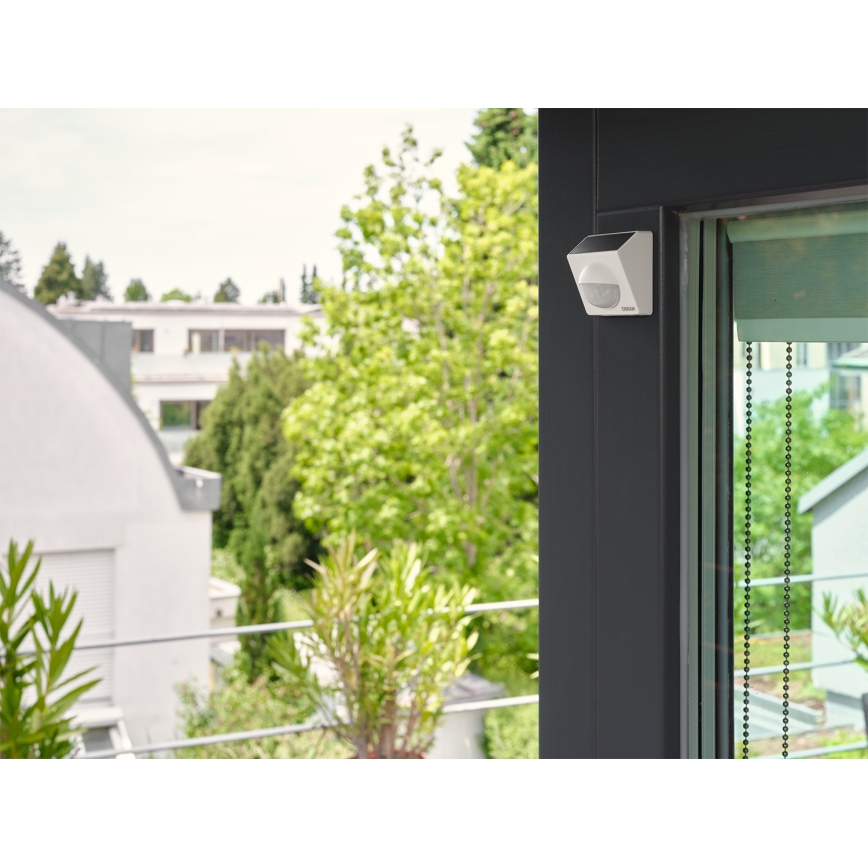 Osram - Vanjski solarni senzor pokreta SMART+ 3,7V bijeli IP65 Wi-Fi 800 mAh
