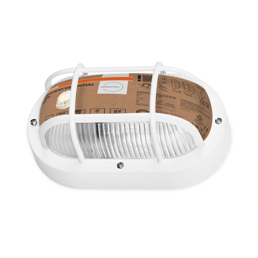 Osram - Vanjsko zidno svjetilo BULKHEAD 1xE27/10W/230V IP54 bijela