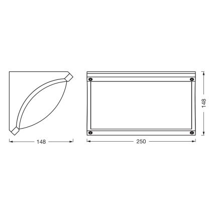 Osram - Vanjsko zidno svjetilo ENDURA CLASSIC 1xE27/40W/230V IP54 antracit