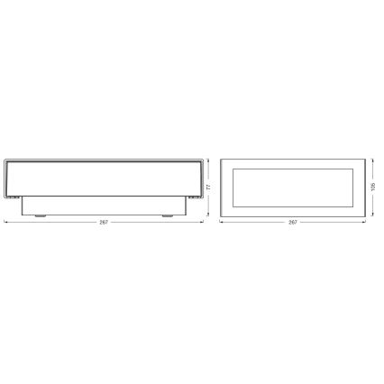 Osram - Vanjsko zidno svjetilo ENDURA STYLE LED/10W/230V IP54 antracit