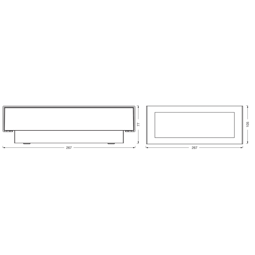 Osram - Vanjsko zidno svjetilo ENDURA STYLE LED/10W/230V IP54 antracit